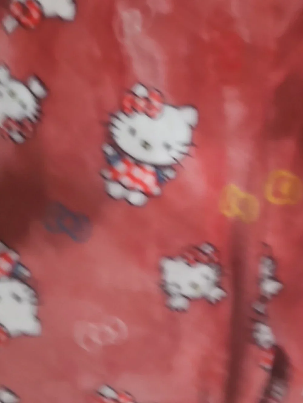 Hello Kitty Pink Plush Fleece Pajama Bottoms with Character Print